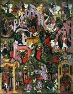 The Nativity of Christ (The Holy Night), Second Half of the 17th cen Artist: Russian icon