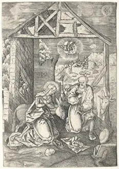 1500 1569 Prints: The nativity. Creator: Jacob Binck (German, 1500-1569)