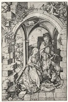 Martin Schongauer German Prints: The Nativity. Creator: Martin Schongauer (German, c. 1450-1491)