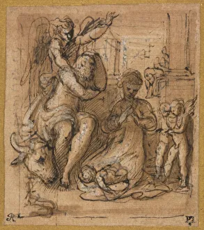 Oxidized Prints: The Nativity with the Dream of Joseph, c