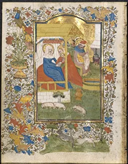The Nativity: Leaf from a Book of Hours (3 of 6 Excised Leaves), c. 1420-1430. Creator