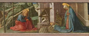 Lippi Filippo Prints: The Nativity, probably c. 1445. Creators: Filippo Lippi, Workshop of Fra Filippo Lippi
