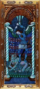 Enamel Metal Technique Prints: The Nativity with St Michael, c