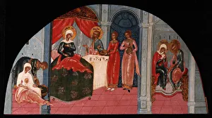 Theotokos Prints: The Nativity of the Virgin, Mid of the 19th cen Artist: Russian icon