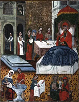 The Nativity of the Virgin, middle of 17th century The Nativity of the Virgin, middle of 17th century