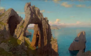 Natural Arch Prints: Natural Arch at Capri, 1871. Creator: William Stanley Haseltine