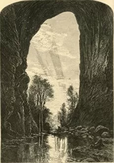 Under the Natural Bridge, 1872. Creator: J. Augustus Bogert