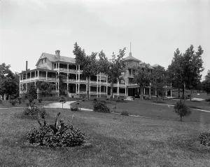 Garden Path Prints: Natural Bridge Hotel, Natural Bridge, Va. between 1900 and 1920. Creator: Unknown