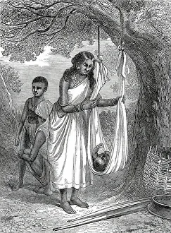 Cradle Prints: A natural cradle, Tuticorin, Southern India
