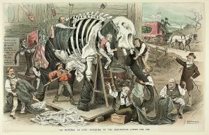 Repair Prints: As Natural as Life, from Puck, 1888. Creator: Joseph Keppler