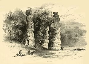 Ploughing Gallery: Natural Towers, 1872. Creator: Frederick William Quartley