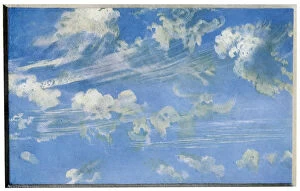 Images Dated 13th July 2009: Nature: cloud study, c1822 (1956)