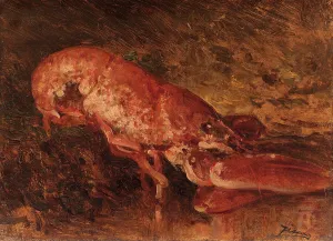 Nephropidae Prints: Nature morte au homard. Creator: Felix Francois Georges Philibert Ziem