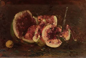 Nature morte aux pastèques et couteau. Creator: Felix Francois Georges Philibert Ziem