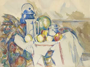 Cezanne Collection: Nature morte avec pot au lait, melon et sucrier, 1900-1906
