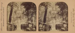 Californian Prints: Nature's Mirror, Yosemite Falls, California, U.S.A. 1902. Creator: RY Young
