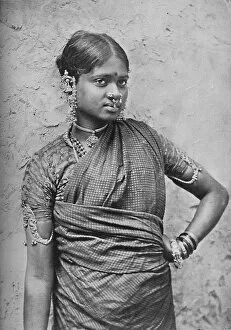 A nautch girl, Madras Presidency, 1902
