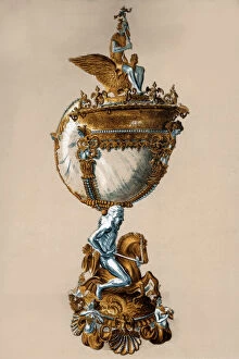 Charles James Richardson Gallery: The Nautilus shell, 19th century.Artist: Charles James Richardson