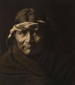 Navaho Prints: Navaho man, c1904. Creator: Edward Sheriff Curtis