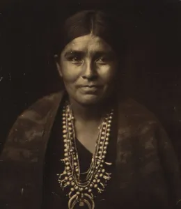 A Navaho woman, c1904. Creator: Edward Sheriff Curtis