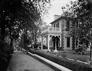 Glass Negatives 1860 1880 Gmgpc Gallery: Naval Academy, Annapolis. Supts. Residence, between 1860 and 1880. Creator: Unknown