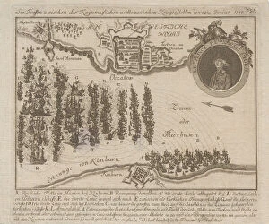 Russo Turkish War Collection: Naval battle between the Russian and Ottoman fleets on June 22, 1788, 1788