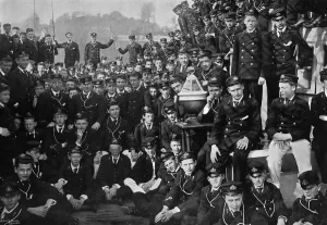 Gregory Co Prints: Naval cadets on board HMS Britannia, Dartmouth, Devon, 1895 (1896). Artist: Gregory & Co