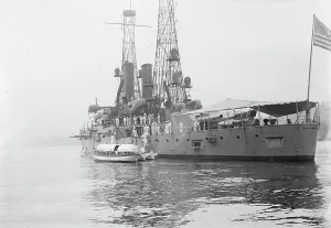 Naval Militia boarding ALABAMA, between c1910 and c1915. Creator: Bain News Service