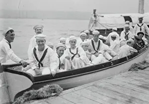 Militia Prints: Naval Militia ready to embark, between c1910 and c1915. Creator: Bain News Service