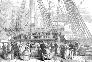 Rigging Prints: The Naval Review: Dance on Board H