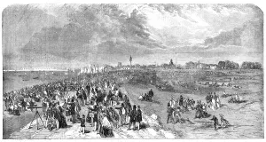 Sightseeing Prints: The Naval Review: Promenade on Southsea Common - sketched by S