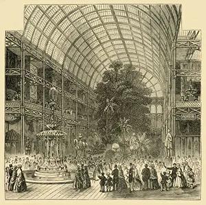 Nave of the Great Exhibition of 1851, (c1876). Creator: Unknown