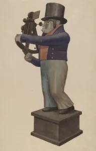 Ingrid Selmer Larsen Prints: The Navigator, 1935 / 1942. Creator: Ingrid Selmer-Larsen