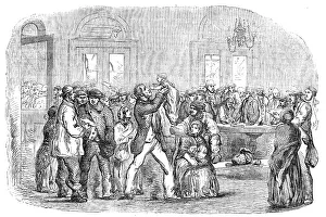 Navvies Prints: Navvies at the North-Western Railway Terminus, Euston-Square, 1854. Creator: Unknown
