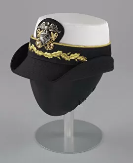 Insignia Collection: US Navy dress uniform hat worn by Admiral Michelle Howard, 1999