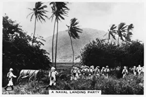 A navy landing party, St Kitts, West indies, 1937