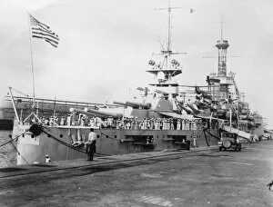 Images Dated 2nd August 2010: US Navy warships, Navy yard, Balboa, Panama, 1931