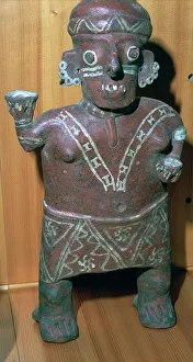 Nayarit Prints: Nayarit figure of a standing man, 2nd century BC