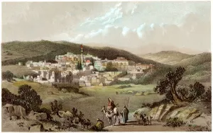 Israeli Prints: Nazareth, Israel, 19th century