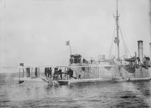 Flying Boat Prints: NC-1 at Halifax, 1919. Creator: Bain News Service