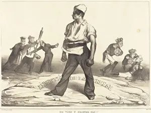 Working Class Prints: Ne vous y frottez pas!!, 1834. Creator: Honore Daumier