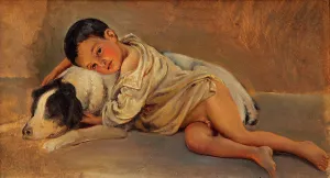 1839 Prints: Neapolitan boy and dog. Study for The Neapolitan way of life