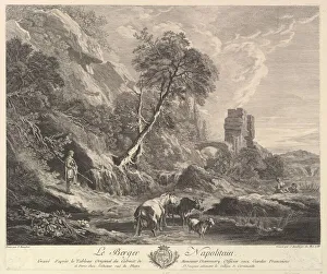 Italia Prints: Neapolitan Shepherd, 1758. Creator: Jean Daullé