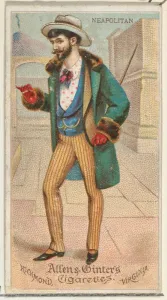 Neapolitan, from Worlds Dudes series (N31) for Allen & Ginter Cigarettes, 1888