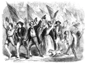 Annexation Prints: Neapolitans proceeding to record their votes for annexation... 1860. Creator: Unknown