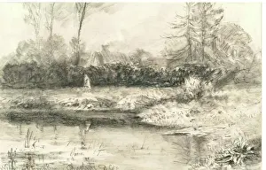 Cox David Prints: Near Altrincham, Cheshire, 1844. Creator: David Cox the Elder