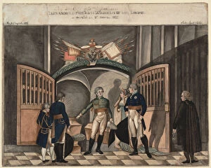 German History Gallery: Near the ashes of Frederick the Great. Tsar Alexander I, King Frederick William III