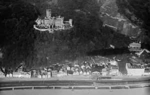 Birds Eye View Prints: Near Baden Baden from airship, between c1910 and c1915. Creator: Bain News Service