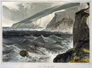 Sunk Prints: Near Beachy Head, Sussex, 1823. Artist: William Daniell