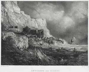 Louis Gabriel Eugene Isabry Prints: Near Dieppe, 1833. Creators: Thomas McLean, Eugene Isabey